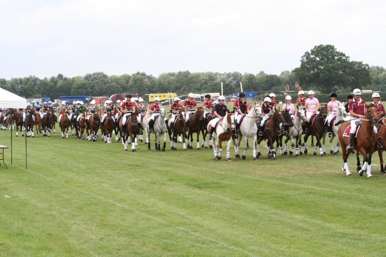 Polocrosse action