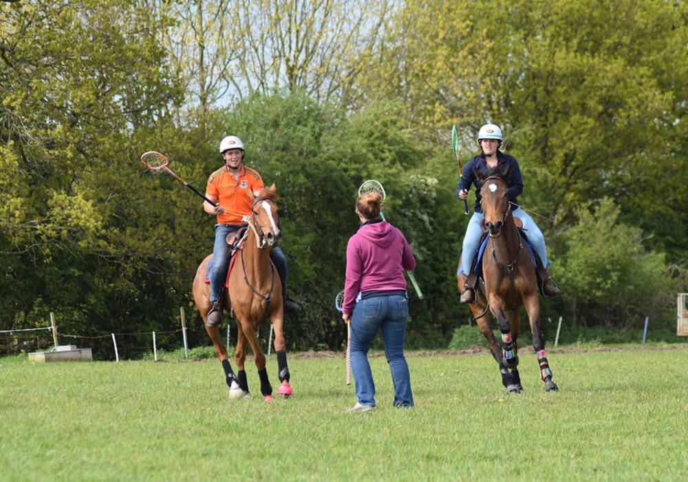 Polocrosse game play